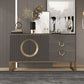 Tavolo da tavolo da tavolo a buffet glam tavolo da sideboard con cassetti per sala da pranzo