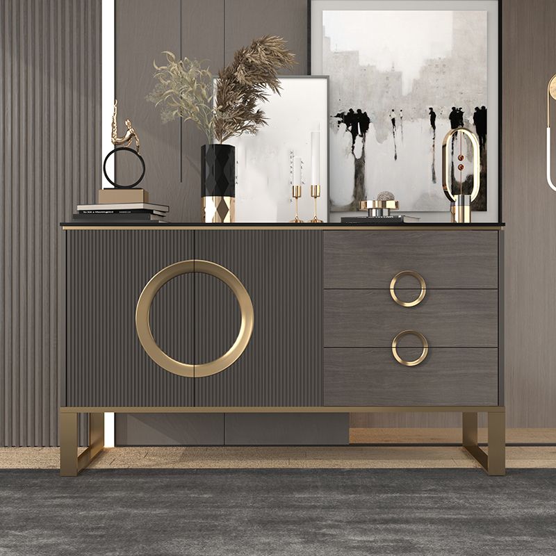 Tavolo da tavolo da tavolo a buffet glam tavolo da sideboard con cassetti per sala da pranzo