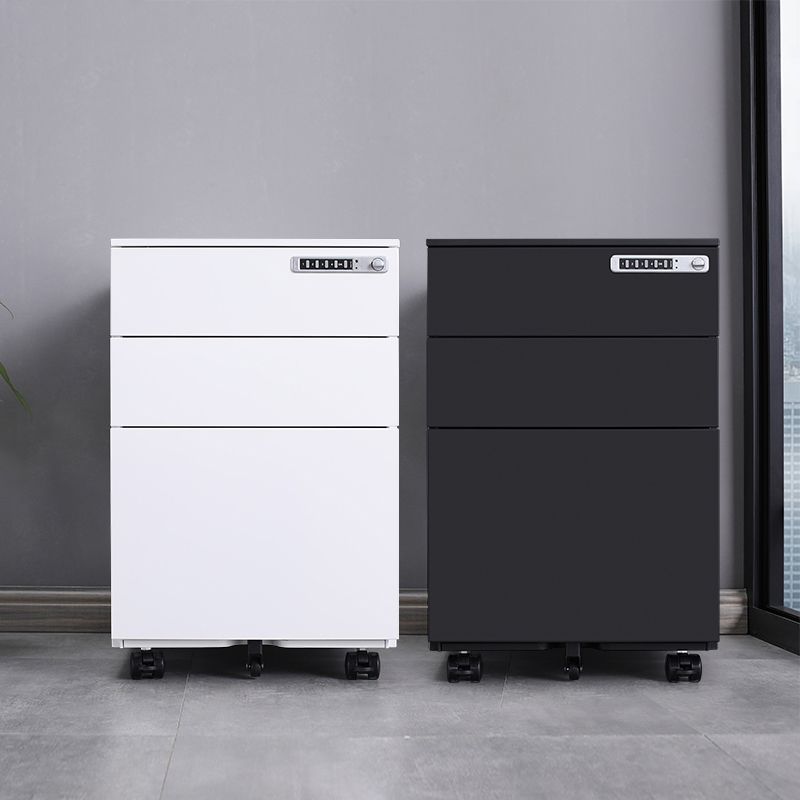 Archivo de archivos de acero contemporáneo Pedestal Pedestal Archiving con bloqueo y almacenamiento