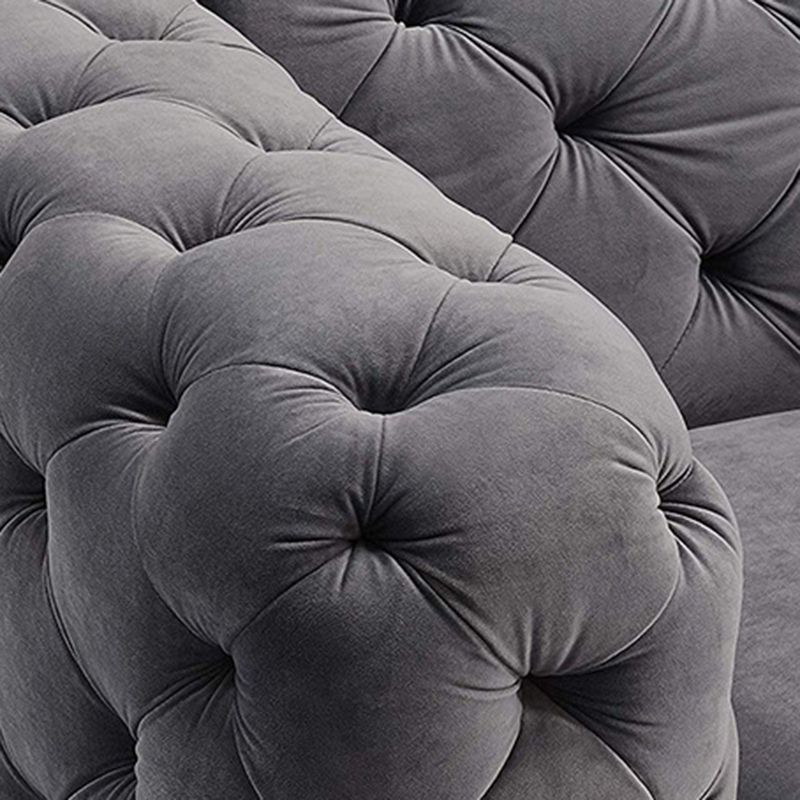 Divano posteriore trapuntato contemporaneo braccio da smoking da 2/3 posti con gambe metalliche