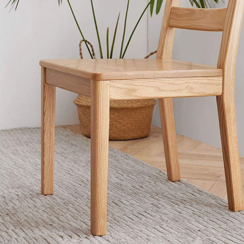 Leadder in legno massiccio contemporaneo da pranzo e sedie accenti