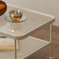 4 Legs Cocktail Table Glass Rectangular Coffee Table with Shelf Clearhalo 'Coffee & Accent Tables' 'Coffee Tables' 'coffee_tables' 'furn' 'furn_coffee_tables' 'Furniture' 'Living Room Furniture' 1200x1200_a96ce105-8320-40f6-b258-fbf9137d2781