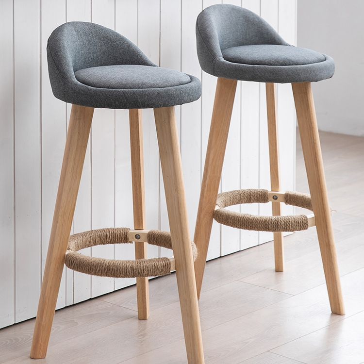 Vaste houtkrukken industriële stijl aanrechtkrukken met lage rug