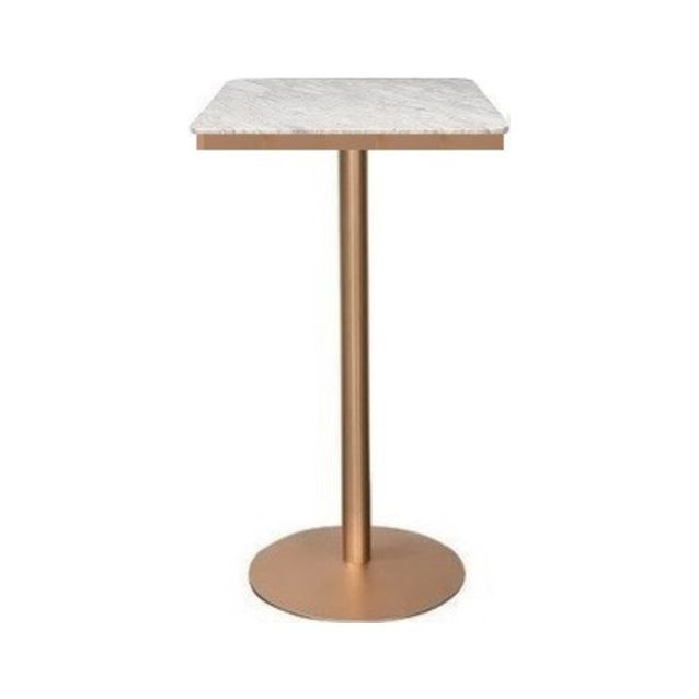 Nordic Style Bar Table Artificial Marble Pub Table for Dining Room 55"√ó55" Clearhalo 'Bar Furniture' 'Bar Tables' 'bar_tables' 'furn' 'furn_bar_tables' 'Furniture' 'furniture_bar_tables' 'Kitchen & Dining Furniture' 1200x1200_a96dad4c-5088-467b-b3d4-bd5ed8e0012d