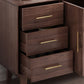 Stegno a buffet di archiviazione in stile glam Sideboard a buffet in legno solido con 6 disegni
