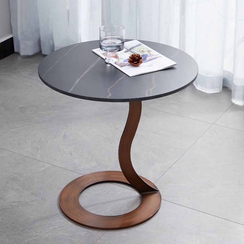 Metal Black Round Modern Block Side Table White Pedestal End Table Clearhalo 'Coffee & Accent Tables' 'End & Side Tables' 'end_side_table' 'end_side_tables' 'furn' 'furn_end_side_tables' 'Furniture' 'furniture_end_side_table' 'Living Room Furniture' 1200x1200_a96e7ac5-1e74-41d8-a912-2ea881a5630c
