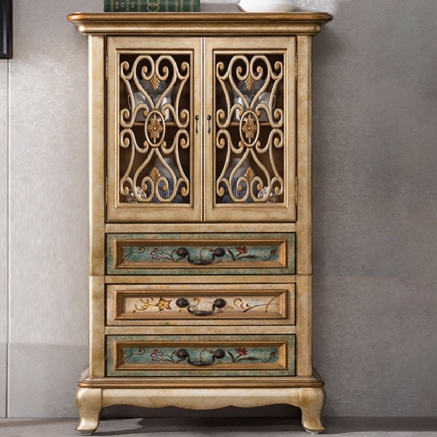 1- Door Wooden Cabinet, Rectangle Accent Cabinet with Drawers Clearhalo 'Cabinets & Chests' 'cabinets_chests' 'furn' 'furn_cabinets_chests' 'Furniture' 'Living Room Furniture' 1200x1200_a96e8716-38df-46a7-ac07-cea4a5dc33eb