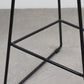 Industrial Indoor Armless Footrest Bar Stool with Metal Legs