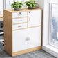 Nordic Style File Cabinet Drawers Color Block Vertical Wood File Cabinet Clearhalo 'Filing Cabinets' 'filling_cabinets' 'furn' 'furn_filling_cabinets' 'Furniture' 'Office Furniture' 1200x1200_a9708dd3-60a1-4023-be9a-357e12d30b56