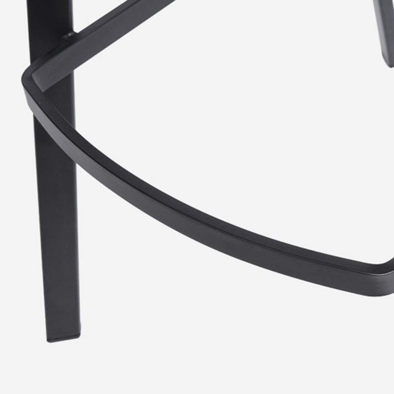 Faux Leather Dining Stool Upholstered Bar Stool with Metal Base Clearhalo 'Bar Furniture' 'Bar Stools' 'bar_stools' 'furn' 'furn_bar_stools' 'Furniture' 'Kitchen & Dining Furniture' 1200x1200_a970a6aa-c38c-4f8f-9cc9-41d93e9abf61