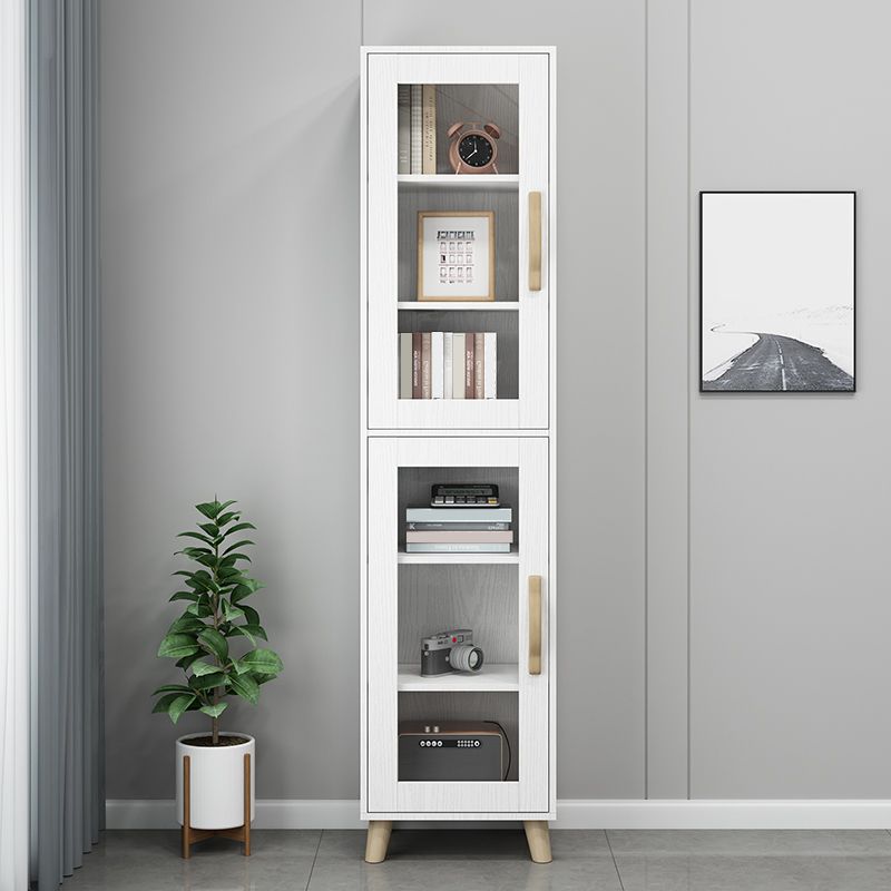 Engineered Wood Standard Bookshelf Modern White Bookcase with Shelves Clearhalo 'Bookcases' 'furn' 'furn_bookcases' 'Furniture' 'Office Furniture' 1200x1200_a970b841-eb96-46ca-a065-ff37fa0e6cc4