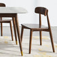 Armless Wooden Legs Dining Chairs Minimalist Design Open Back Dining Side Chair