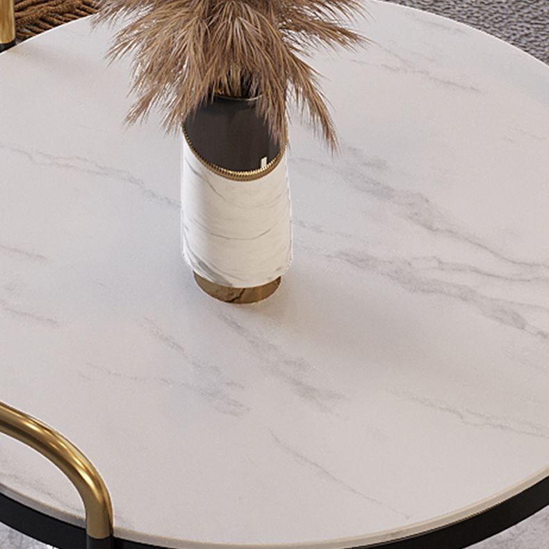 Contemporary with Shelf 3 Legs Round Double Tier Side End Table Clearhalo 'Coffee & Accent Tables' 'End & Side Tables' 'end_side_tables' 'furn' 'furn_end_side_tables' 'Furniture' 'Living Room Furniture' 1200x1200_a971d115-a410-40ae-819d-e83491dc6708