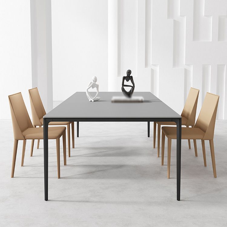 Modern Sintered Stone Top Dining Set Rectangle 1/2/3/5 Pieces Dining Table with Chairs Clearhalo 'Dining Room Sets' 'Dining Tables & Seating' 'dining_room_set' 'furn' 'furn_dining_room_set' 'Furniture' 'furniture_dining_room_set' 'Kitchen & Dining Furniture' 1200x1200_a974dd94-1968-4664-a82f-182f8b1574f9