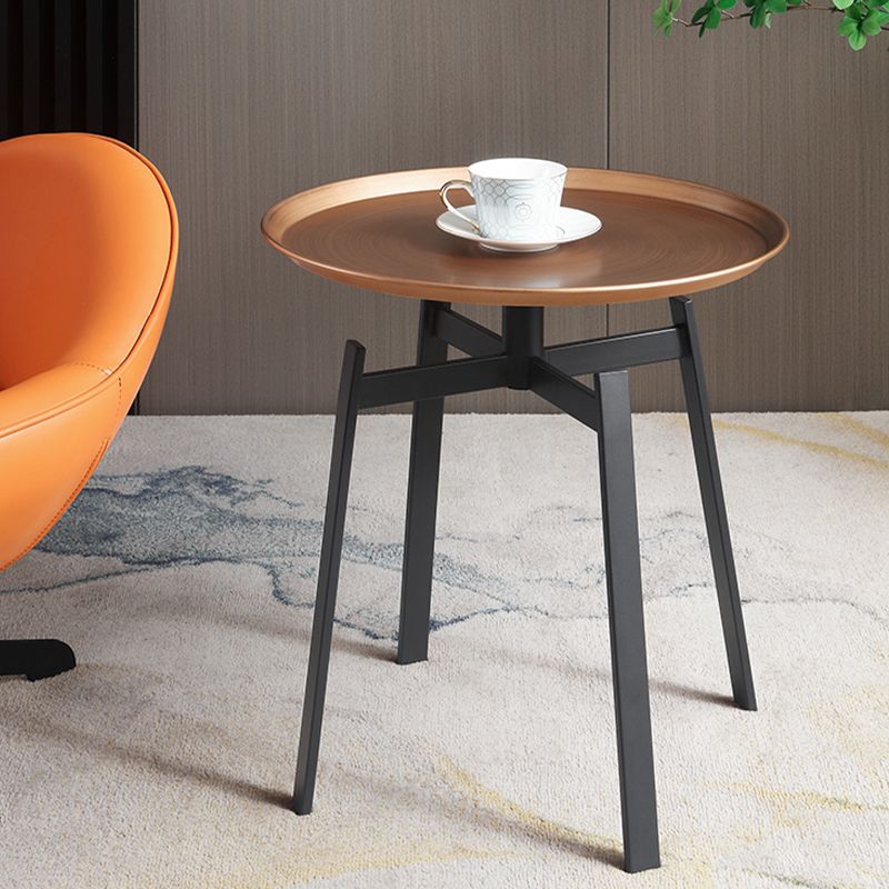 Tavolo da tavolo da cortile a 4 gambe tavolo vassoio laterale per soggiorno