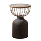 Antique Brass/Black End Table French Country Round Wood Side Table Clearhalo 'Coffee & Accent Tables' 'End & Side Tables' 'end_side_tables' 'furn' 'furn_end_side_tables' 'Furniture' 'Living Room Furniture' 1200x1200_a977c31b-b65a-4e4f-bc7b-0b66111c2422