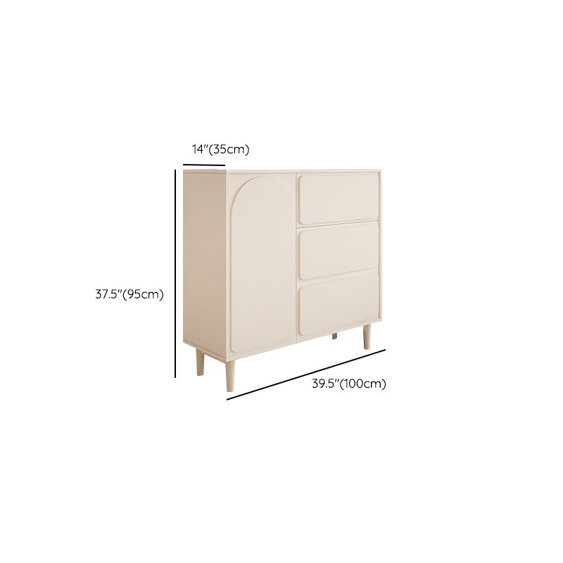 Modernism Horizontal Combo Dresser White Dresser with Storage for Home Clearhalo 'Bedroom Furniture' 'Dressers & Chests' 'dressers_chests' 'furn' 'furn_dressers_chests' 'Furniture' 1200x1200_a97a20d2-74ec-45b4-bb19-7c33fa221ded