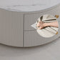 Frame Coffee Cocktail Table with Storage Drawers Round Slate Top Clearhalo 'Coffee & Accent Tables' 'Coffee Tables' 'coffee_tables' 'furn' 'furn_coffee_tables' 'Furniture' 'Living Room Furniture' 1200x1200_a97cd2e4-9c8d-43e9-ac79-764197602116