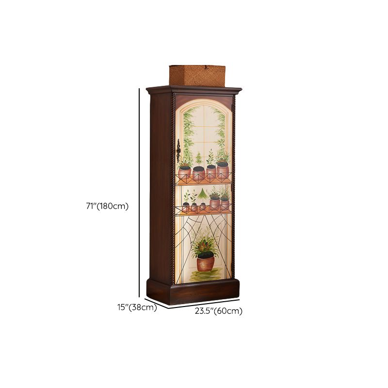 Industrial Storage Cabinet with Solid Wood Drawers and Doors Clearhalo 'Cabinets & Chests' 'cabinets_chests' 'furn' 'furn_cabinets_chests' 'Furniture' 'Living Room Furniture' 1200x1200_a97d95b4-2378-4585-9539-854955d1f681