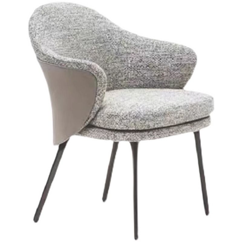 Silla tapizada para comedor silla de comedor de cuero falso