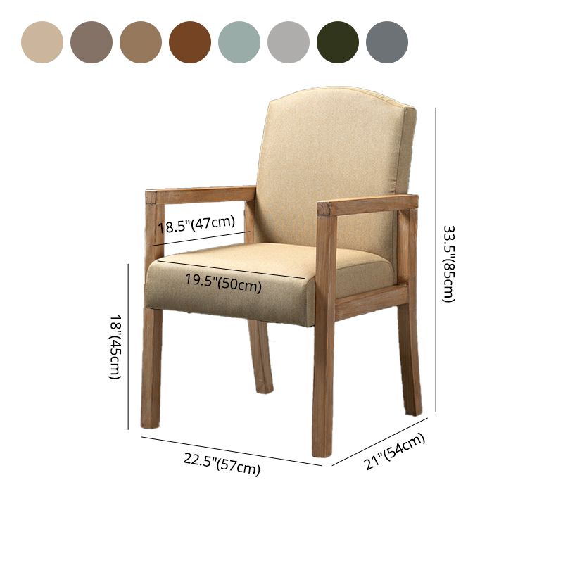 Contemporary Dining and Accent Chairs Matte Finish Parsons Arm Chair Clearhalo ' kitchen&dining_furn' 'Dining Chairs' 'Dining Tables & Seating' 'dining_chair' 'furn' 'furn_dining_chair' 'Furniture' 'furniture_dining_chair' 'Kitchen & Dining Furniture' 'kitchen' 1200x1200_a97fc597-04dd-4a18-bb64-6535a617635b