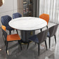 Glam Sintered Stone Top Table Round Shape Standard Dining Table for Kitchen Clearhalo ' dining_table' 'Dining Tables & Seating' 'Dining Tables' 'furn' 'furn_dining_table' 'Furniture' 'furniture_dining_table' 'Kitchen & Dining Furniture' 'kitchen&dining_furn' 'kitchen' 'kitchen_dining_table' 1200x1200_a9804e81-d35e-4115-a9c1-d8a44eacf9b9