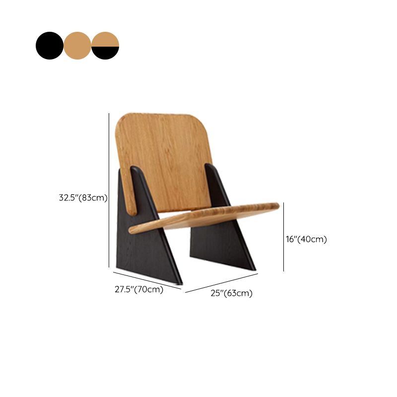 Industrial Style Arm Chair Open Back Wood Dining Room Chair for Dining Room