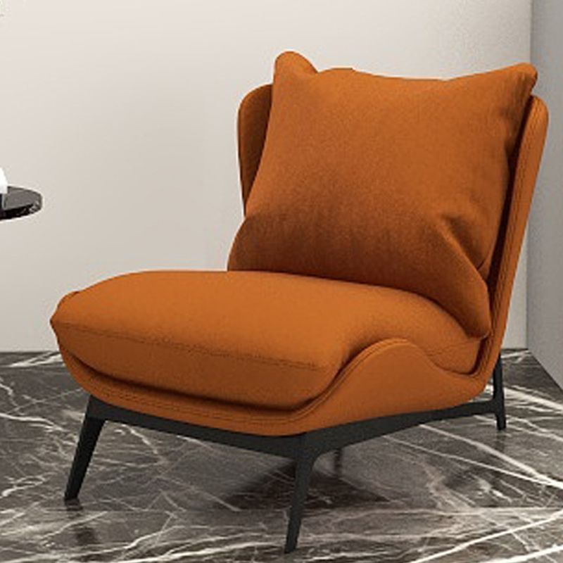 Armless Fixed Back Lounge Chair Living Room Chair with Black Legs Clearhalo 'Accent Chairs' 'accent_chairs' 'Chairs & Seating' 'furn' 'furn_accent_chairs' 'Furniture' 'Living Room Furniture' 1200x1200_a980bab8-1e8e-4cc0-842d-bb1b4dced10b