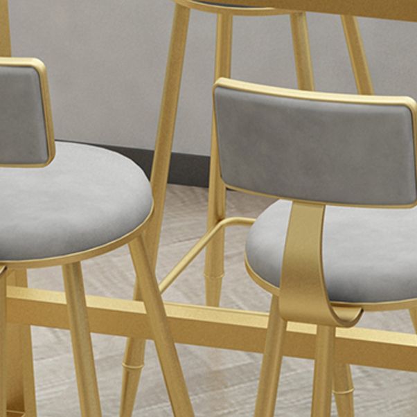 White Glam Style Bar Table in Faux Marble and Metal Rectangle Milk Tea Shop Bar Table Clearhalo 'Bar Furniture' 'Bar Tables' 'bar_tables' 'Furniture' 'furniture_bar_tables' 'Kitchen & Dining Furniture' 1200x1200_a98336d4-e899-4ec6-b7f4-9f9112b05714