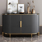 Glam -stijl Stone Buffet Sideboard 35.4 "H Deur Dining Room Buffet Server