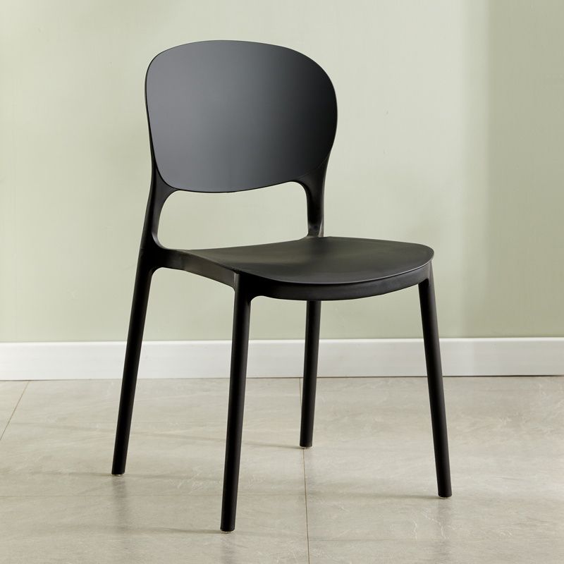 Modern Plastic Open Back Side Chair 32"H Dining Side Chair for Restaurant Clearhalo ' kitchen&dining_furn' 'Dining Chairs' 'Dining Tables & Seating' 'dining_chair' 'furn' 'furn_dining_chair' 'Furniture' 'furniture_dining_chair' 'Kitchen & Dining Furniture' 'kitchen' 1200x1200_a98386ed-e0cd-45f2-912d-086dca025cf7