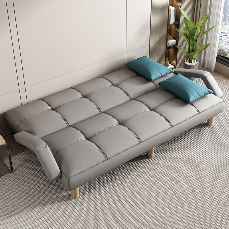 Sofá de sofá cama escandinava Futon Sofá Biscuit Back Futon Sleeper Sofa