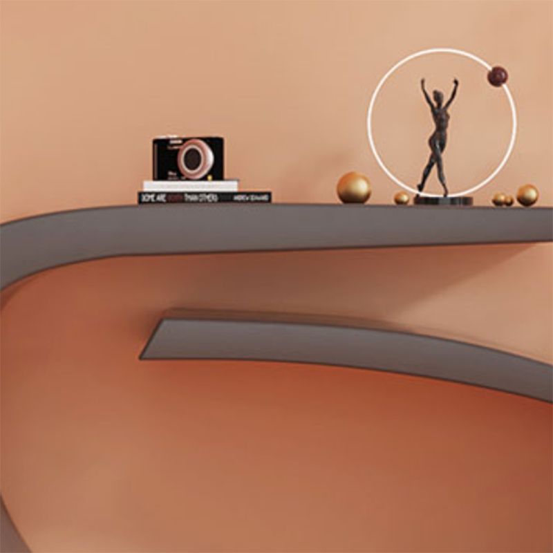 Tabla de acento de consola contemporánea con soporte de acero para Hall