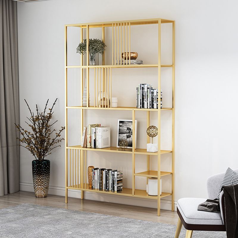 Metal Open Back Bookshelf Industrial Vertical Bookcase for Living Room Clearhalo 'Bookcases' 'furn' 'furn_bookcases' 'Furniture' 'furniture_bookcases' 'Office Furniture' 1200x1200_a9862c30-4b3a-4f17-844a-cd383a0f7fa3
