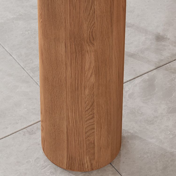 Massief houten eettafel op barhoogte, eigentijdse bartafel met dubbel voetstuk
