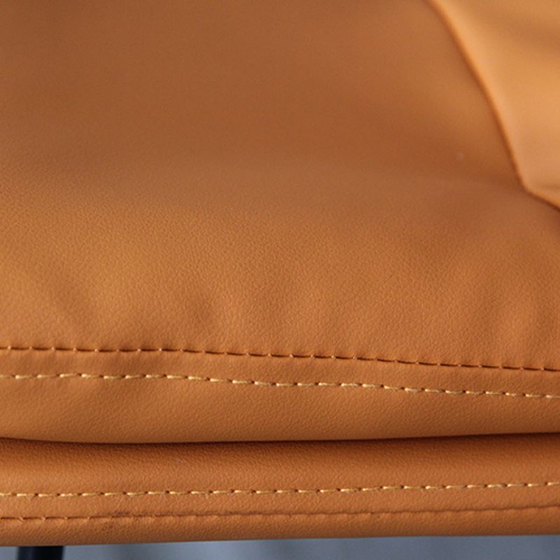 Modern Armless Backrest Counter Stool Steel Bar Stool with Leather Cushion Clearhalo 'Bar Furniture' 'Bar Stools' 'bar_stools' 'furn' 'furn_bar_stools' 'furniture_bar_stools' 'Kitchen & Dining Furniture' 'kitchen&dining_furn' 'kitchen' 'kitchen_furn' Furniture' 1200x1200_a9867c34-9f62-43af-b269-033652df9ea7