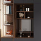 Wooden Wardrobe Armoire with Drawer Modern Hinged Wardrobe Closet Clearhalo 'Armoires & Wardrobes' 'armoires_wardrobes' 'Bedroom Furniture' 'furn' 'furn_armoires_wardrobes' 'Furniture' 1200x1200_a98682fd-8391-422e-9d98-8975035780ff
