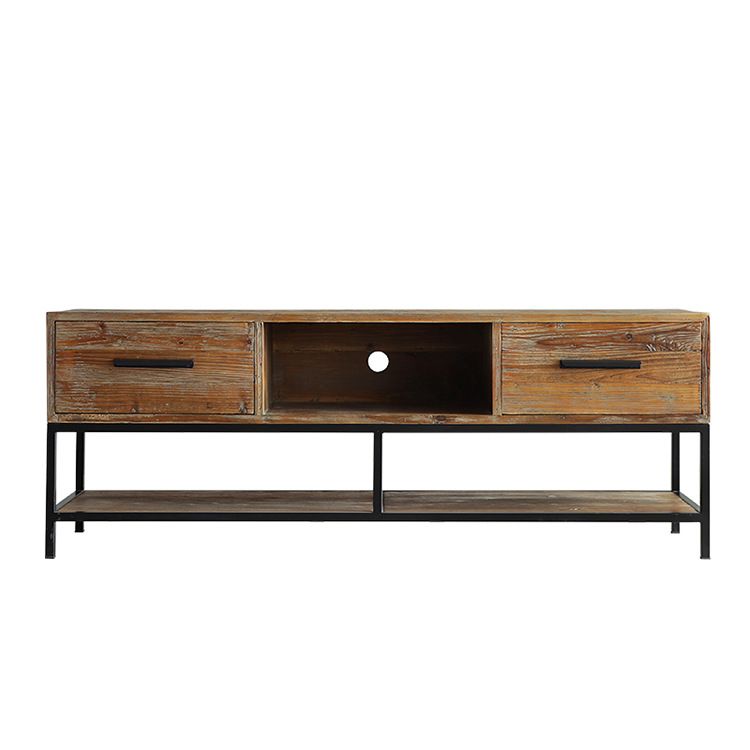 Industrial Wood TV Console Open Storage TV Media Stand for Living Room Clearhalo 'furn' 'furn_tv_stands_entertainment_centers' 'Furniture' 'Living Room Furniture' 'TV Stands & Entertainment Centers' 'TV Stands & Media Storage Furniture' 'tv_stands_entertainment_centers' 1200x1200_a988a3a9-7f1b-4df5-afbd-f34dd0899606