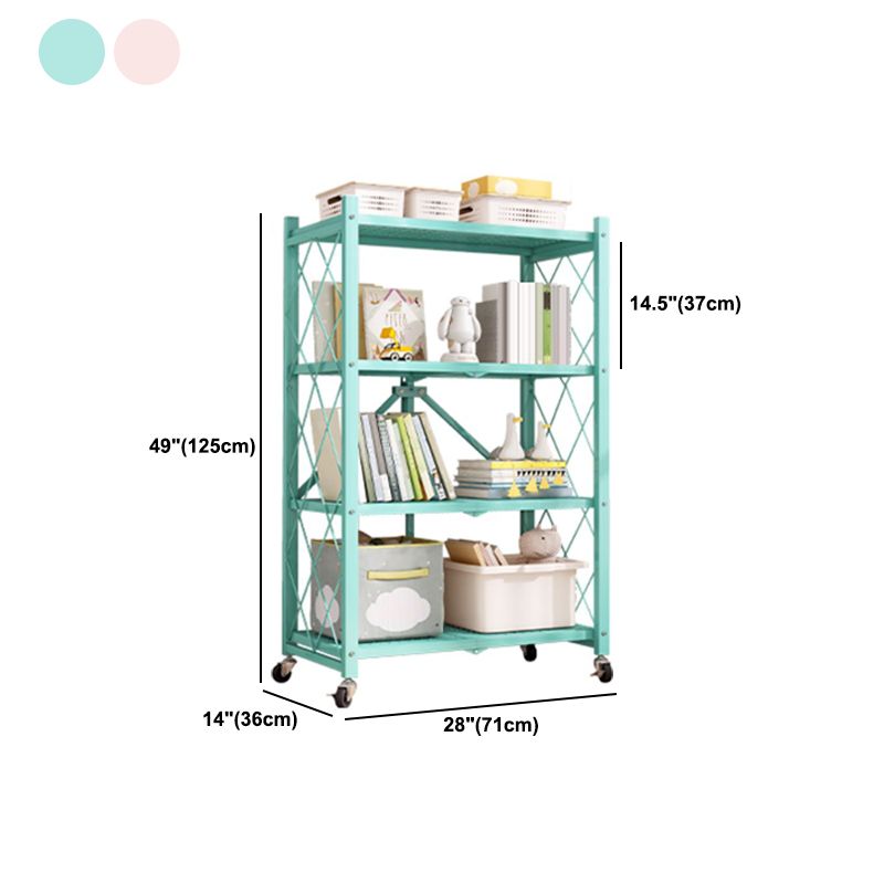 Libreria moderna in metallo, libreria geometrica aperta per qualsiasi stanza