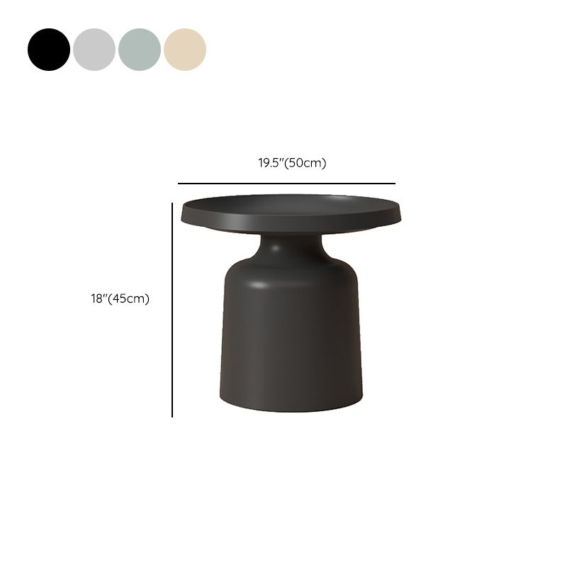 Contemporary Corner Table Metal Round Pedestal Accent Side Table Clearhalo 'Coffee & Accent Tables' 'End & Side Tables' 'end_side_tables' 'furn' 'furn_end_side_tables' 'Furniture' 'Living Room Furniture' 1200x1200_a98a2d15-83a1-450d-a3be-df487d82e73f