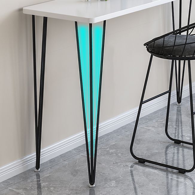 Wood Bar Dining Table Modern Rectangle Bar Table with 4 Legs Base for Dining Room Clearhalo 'Bar Furniture' 'Bar Tables' 'bar_tables' 'furn' 'furn_bar_tables' 'Furniture' 'furniture_bar_tables' 'Kitchen & Dining Furniture' 1200x1200_a98c06f2-0692-4c32-9ec1-ff7b802ea636