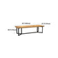 Solid Wood Dining Table Industrial Rectangle Dining Table with Black Frame Clearhalo ' dining_table' 'Dining Tables & Seating' 'Dining Tables' 'furn' 'furn_dining_table' 'Furniture' 'furniture_dining_table' 'Kitchen & Dining Furniture' 'kitchen&dining_furn' 'kitchen' 'kitchen_dining_table' 1200x1200_a98c408a-3b21-43f4-9ff1-11e3006fcc80