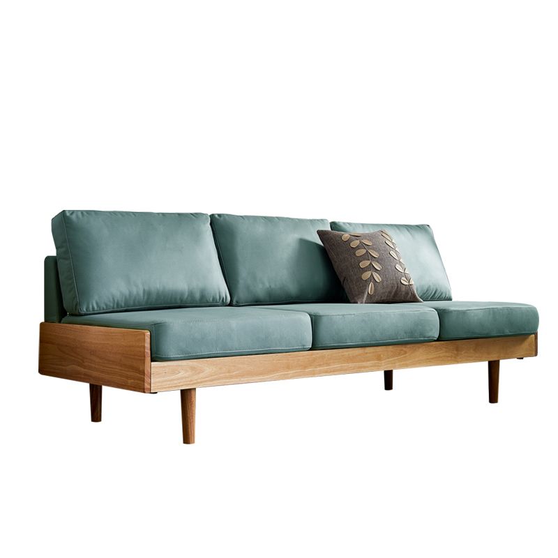 Contemporary Slipcovered Faux Leather Sofa Armless Sofa with Loose Back Clearhalo 'furn' 'furn_sofas' 'Furniture' 'furniture_sofas' 'kitchen' 'kitchen_sofas' 'Living Room Furniture' 'Sofa' 'sofas' 1200x1200_a98dfb0f-7be5-4d48-8d55-8a995af4799e