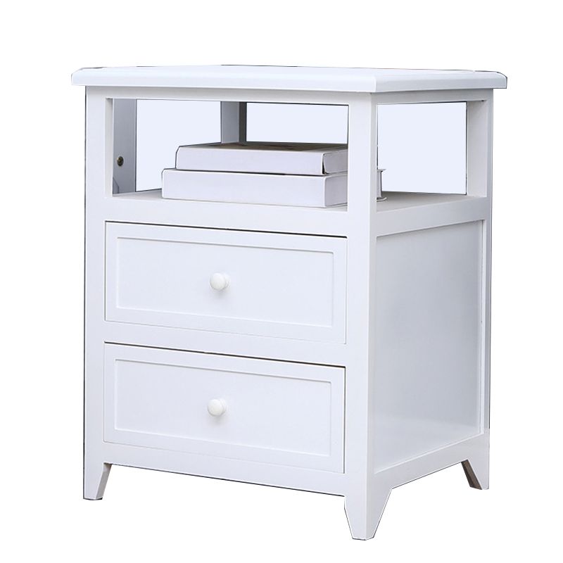 Modern Solid Wood Nightstand Drawers Storage 21 Inch H Legs Included Night Table Clearhalo 'Bedroom Furniture' 'furn' 'furn_night_stand' 'Furniture' 'night_stand' 'Nightstands' 1200x1200_a98e48ef-508f-4166-956b-994f410dcdcf