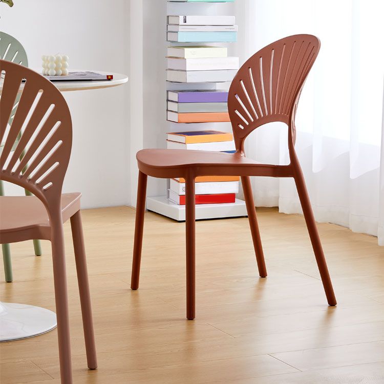Contemporary Kitchen Stackable Chairs Plastic Dining Armless Side Chair Clearhalo ' kitchen&dining_furn' 'Dining Chairs' 'Dining Tables & Seating' 'dining_chair' 'furn' 'furn_dining_chair' 'Furniture' 'furniture_dining_chair' 'Kitchen & Dining Furniture' 'kitchen' 1200x1200_a98ece02-3c20-42bf-8690-98a763abf425