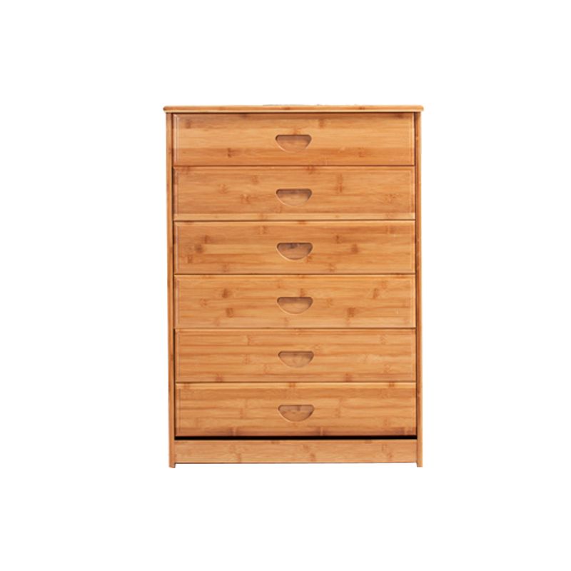 Modern Bamboo Storage Chest Dresser Bedroom Storage Chest with Drawers