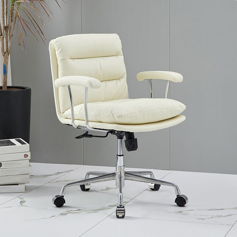 Modern Fixed Arms Desk Chair Height-adjustable Ergonomic Office Chair Clearhalo 'furn' 'furn_office_chair' 'Furniture' 'Office Chairs' 'Office Furniture' 'office_chair' 1200x1200_a98fce71-42ee-40be-8d85-305b1095d2bd