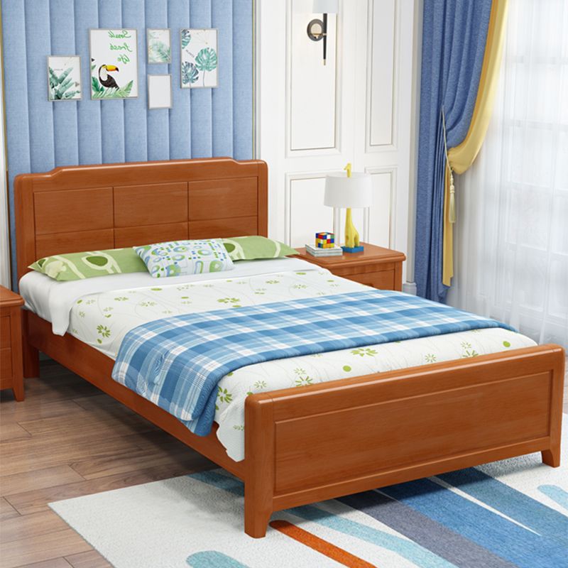 Letto standard in legno massello scandinavo letto naturale con testiera