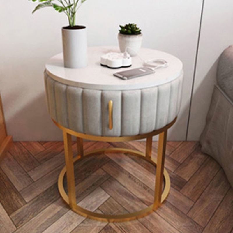 Comodino tavolo da tavolo in falda in falsa in finto contemporaneo 19,68 "