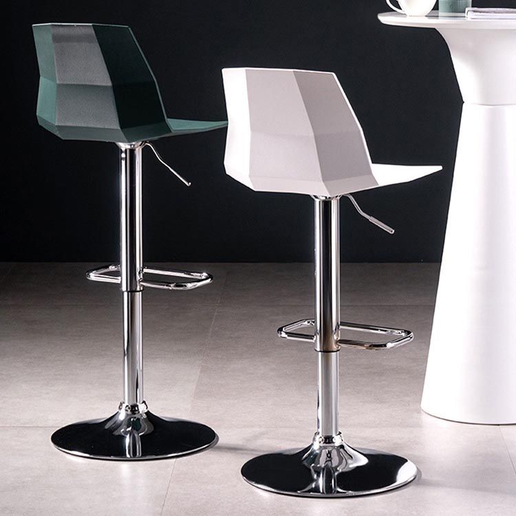 Industrial Adjustable Height Bar Stool Metal Bar Stool for Kitchen Clearhalo 'Bar Furniture' 'Bar Stools' 'bar_stools' 'furn' 'furn_bar_stools' 'Furniture' 'Kitchen & Dining Furniture' 1200x1200_a994126e-5061-468a-bbb0-3f2681d89b67